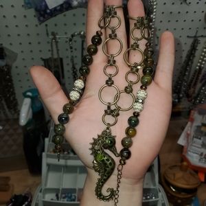 Seahorse Necklace, Handmade